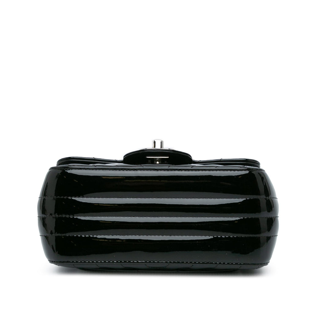 Chanel Mini Square Classic Chevron Patent Flap