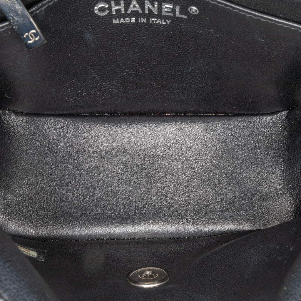 Chanel Mini Square Classic Chevron Patent Flap