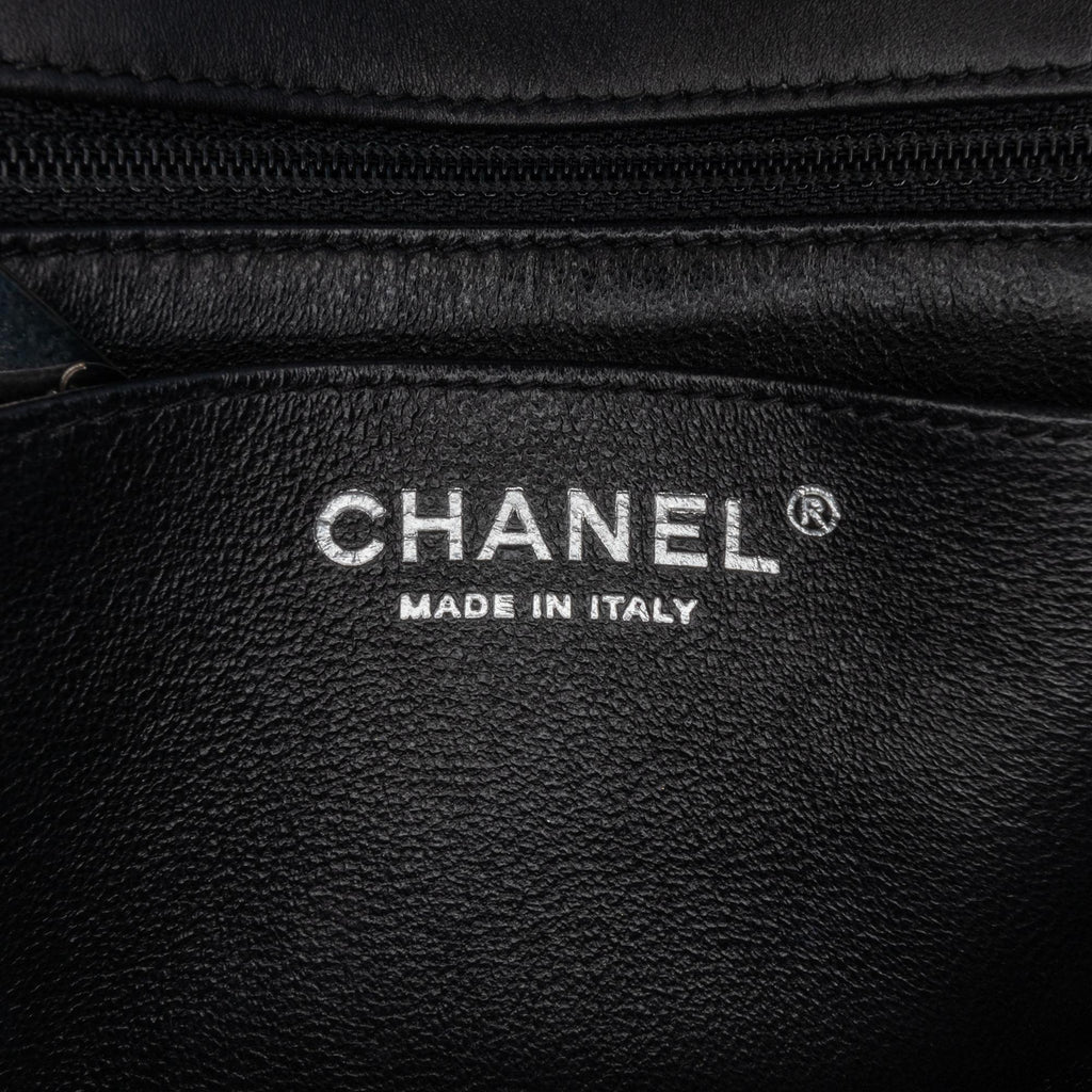 Chanel Mini Square Classic Chevron Patent Flap