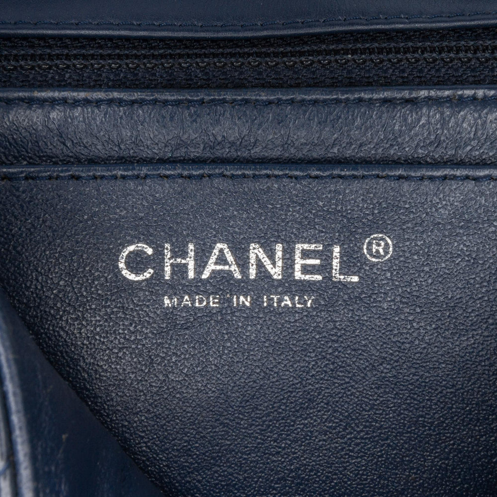 Chanel Mini Square Classic Chevron Patent Single Flap