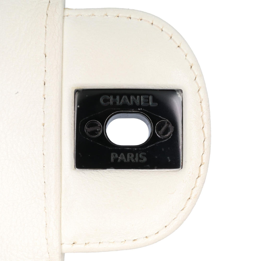 Chanel Mini Square Classic Crumpled Calfskin Single Flap