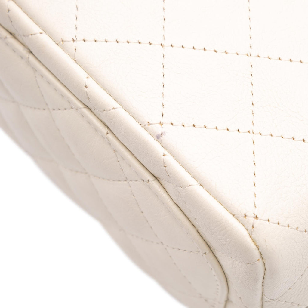 Chanel Mini Square Classic Crumpled Calfskin Single Flap