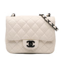Chanel Mini Square Classic Crumpled Calfskin Single Flap