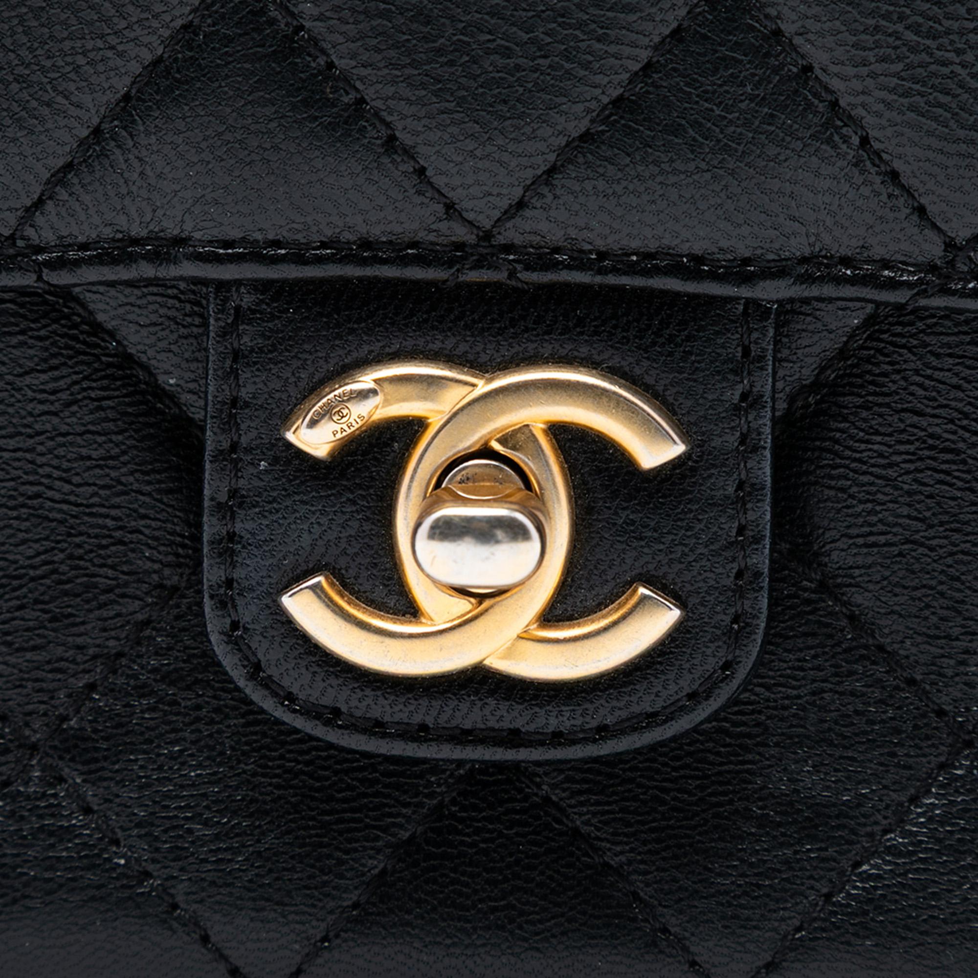 Chanel Mini Square Classic Goatskin Single Flap
