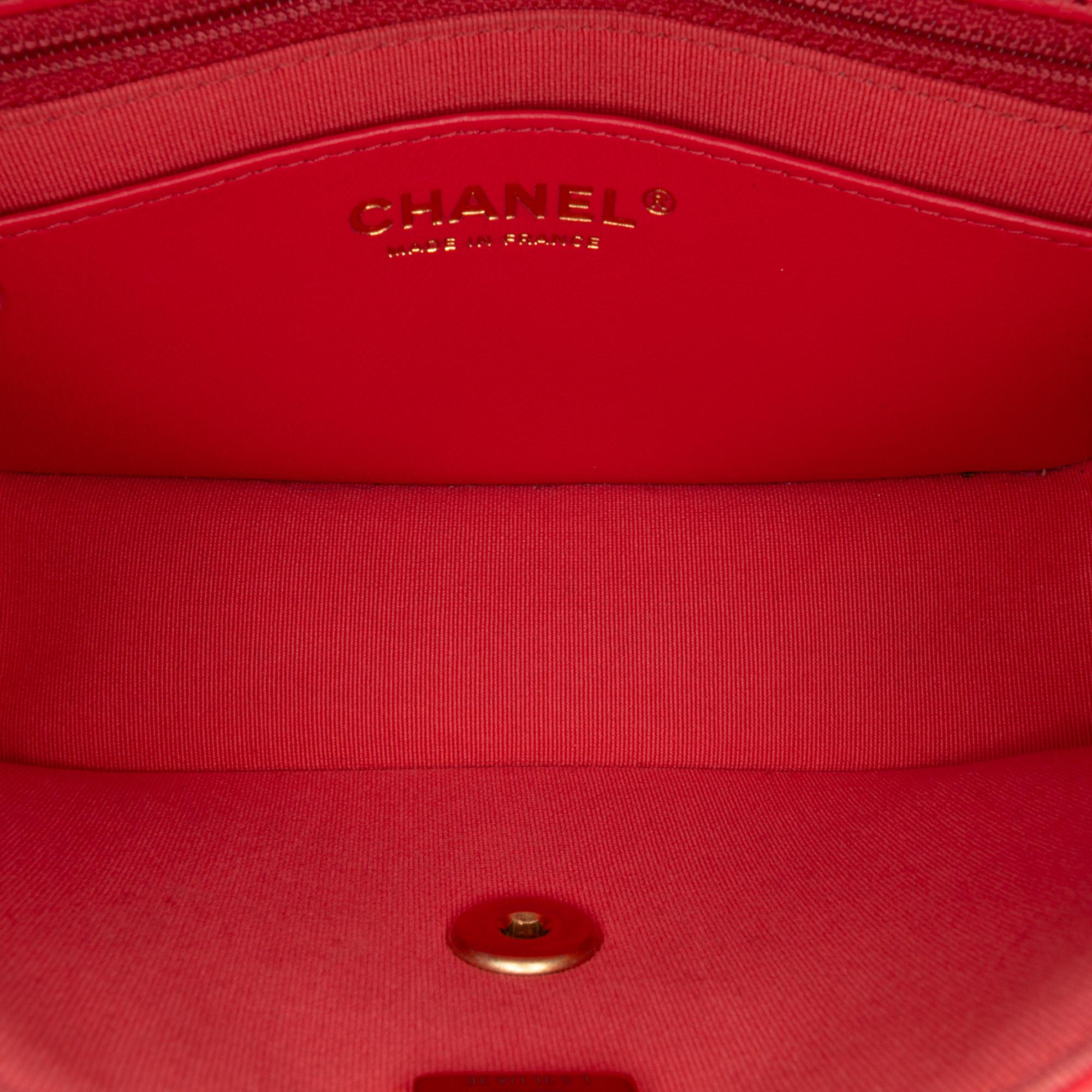 Chanel Mini Square Classic Lambskin Casino Royale Charms Single Flap