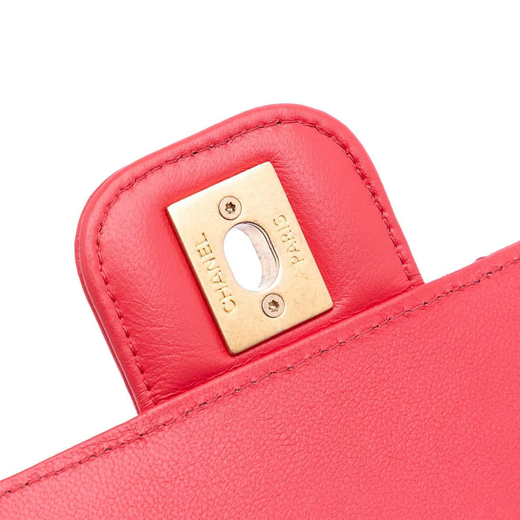 Chanel Mini Square Classic Lambskin Casino Royale Charms Single Flap