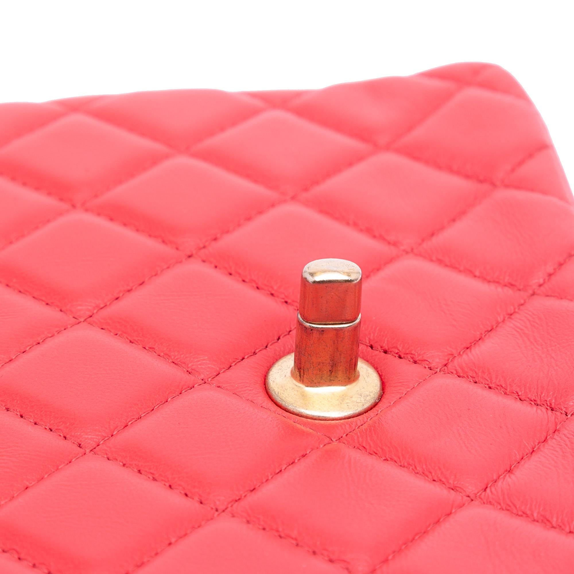 Chanel Mini Square Classic Lambskin Casino Royale Charms Single Flap