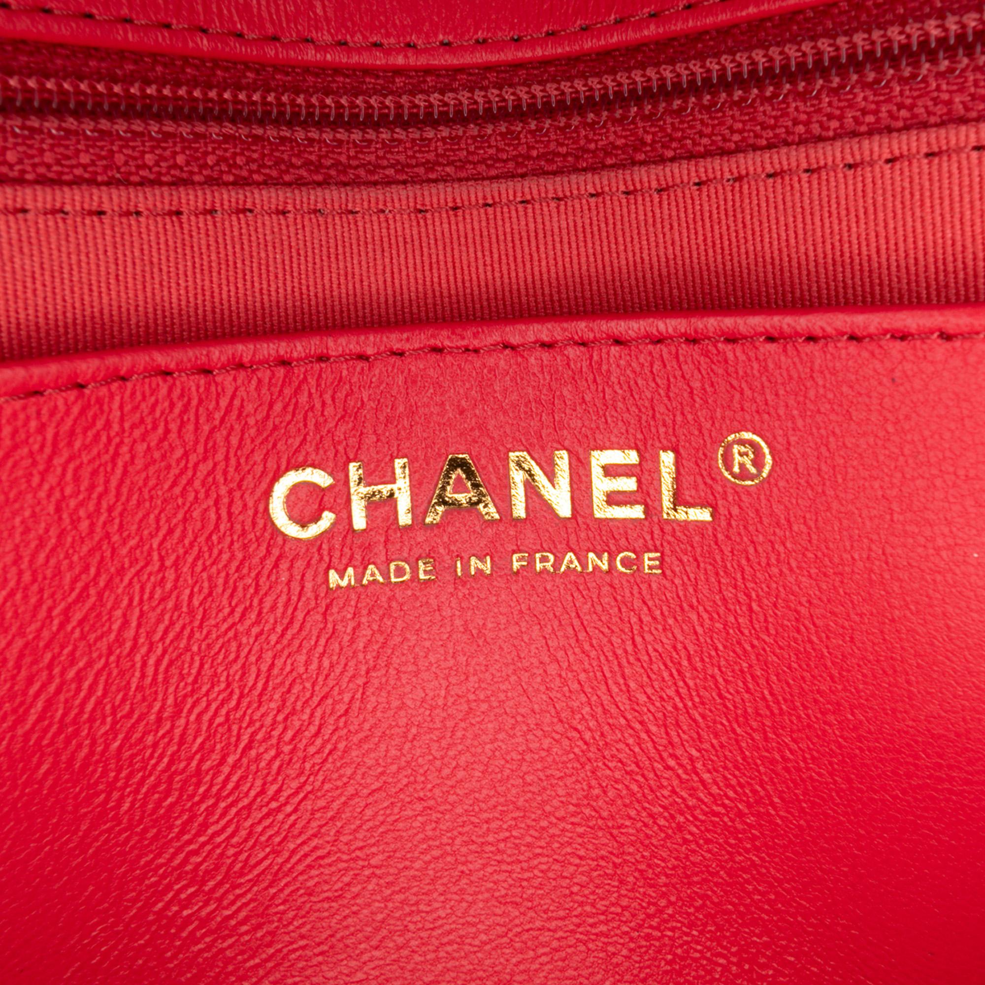 Chanel Mini Square Classic Lambskin Casino Royale Charms Single Flap
