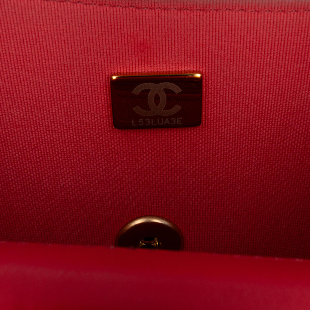 Chanel Mini Square Classic Lambskin Casino Royale Charms Single Flap