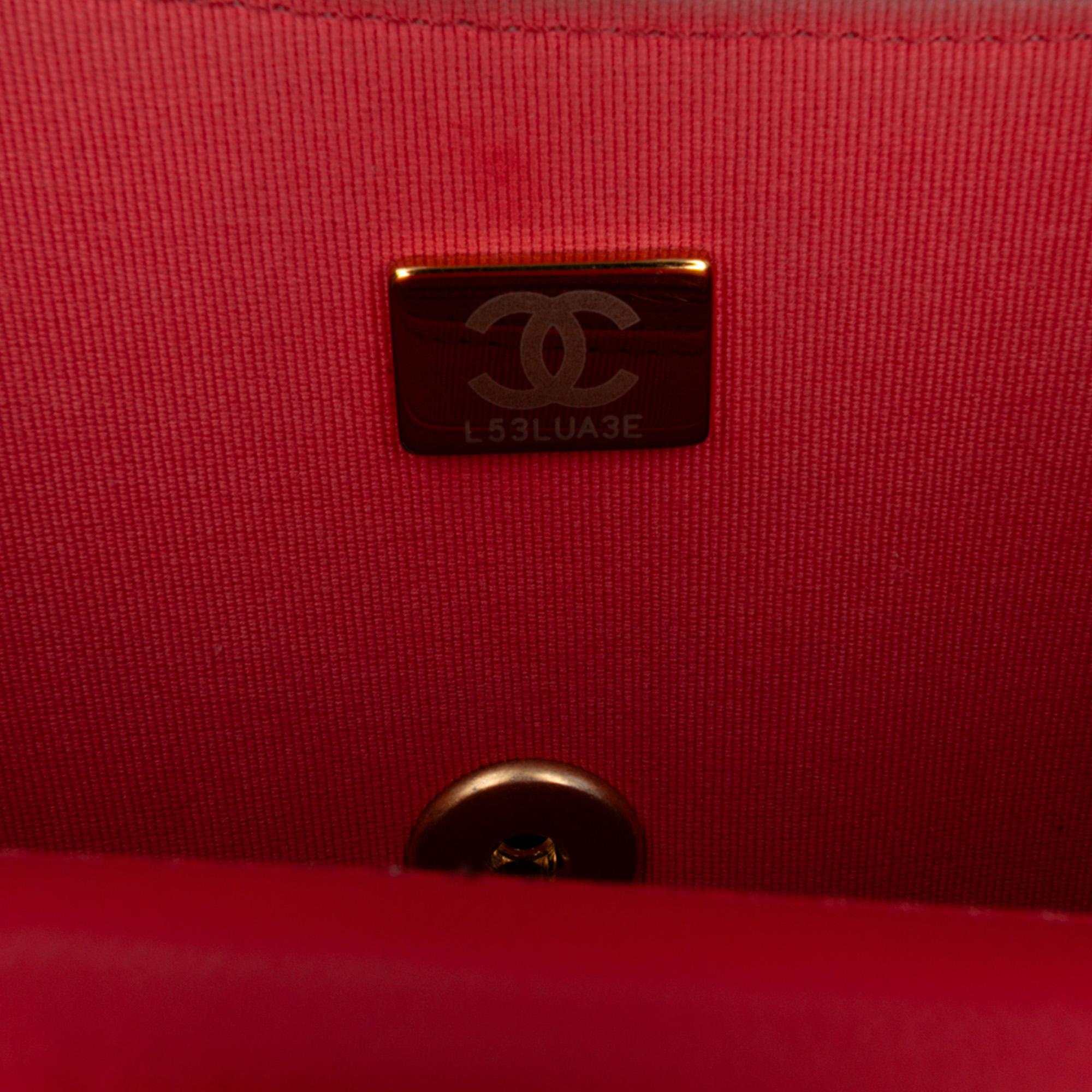 Chanel Mini Square Classic Lambskin Casino Royale Charms Single Flap