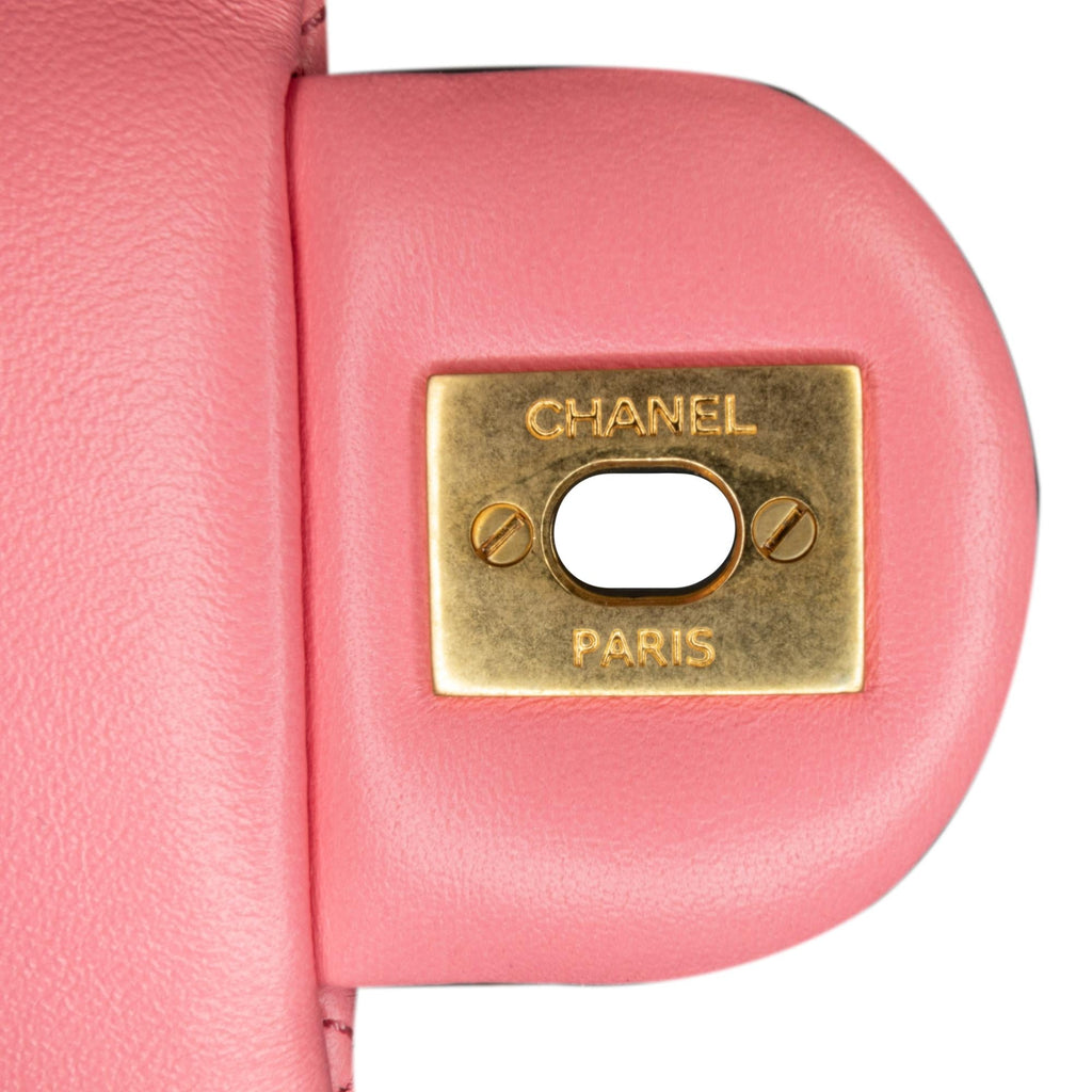Chanel Mini Square Classic Lambskin Pearl Crush Flap (SHG-zjQT5W)