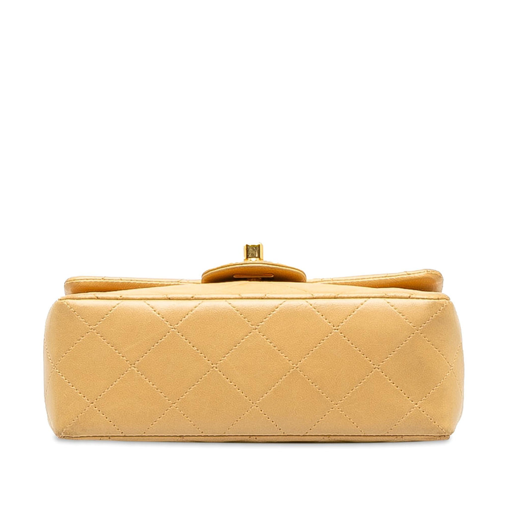 Chanel Mini Square Classic Lambskin Single Flap (SHG-E8DBvA)