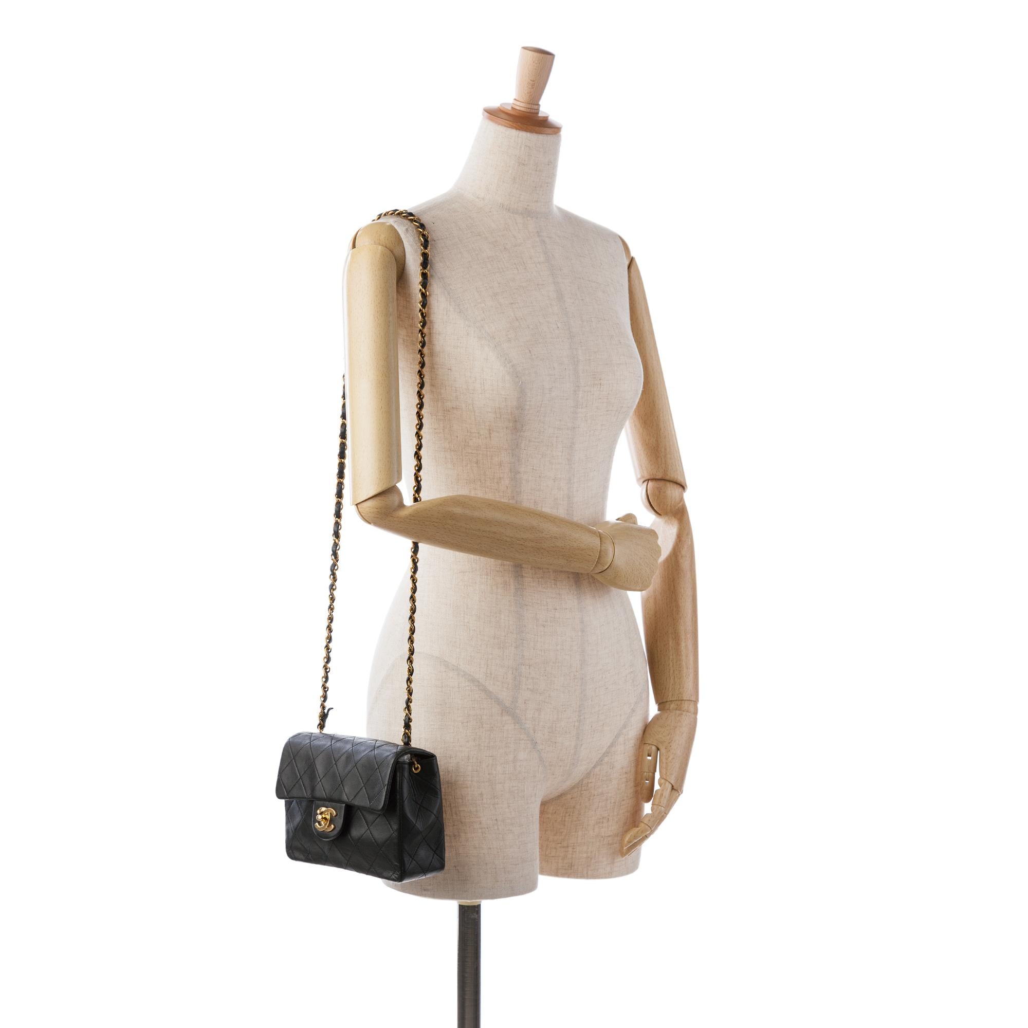 Chanel Mini Square Classic Lambskin Single Flap