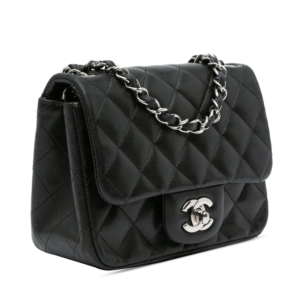 Chanel Mini Square Classic Lambskin Single Flap (SHG-dYzu0j)