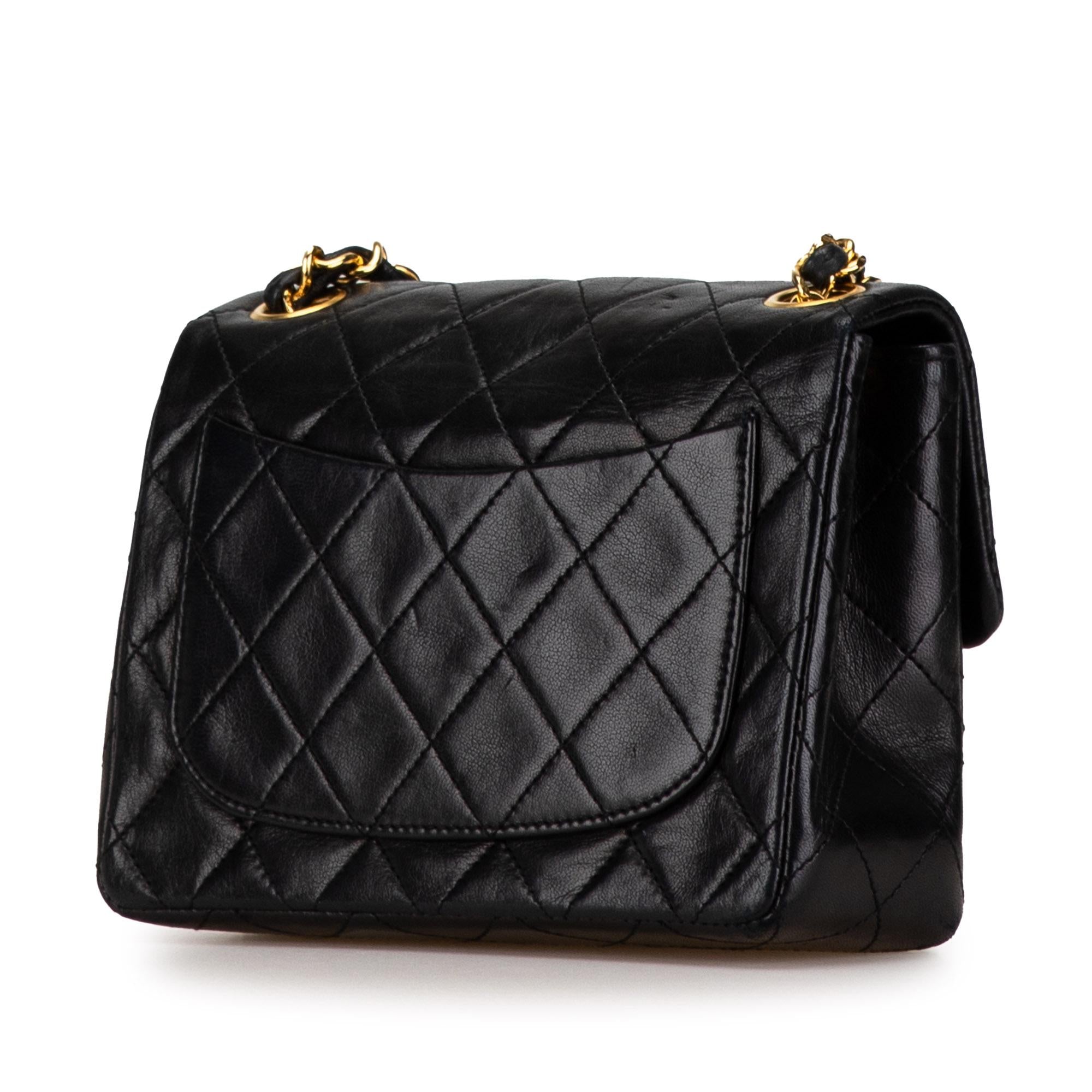 Chanel Mini Square Classic Lambskin Single Flap (SHG-uffUKC)