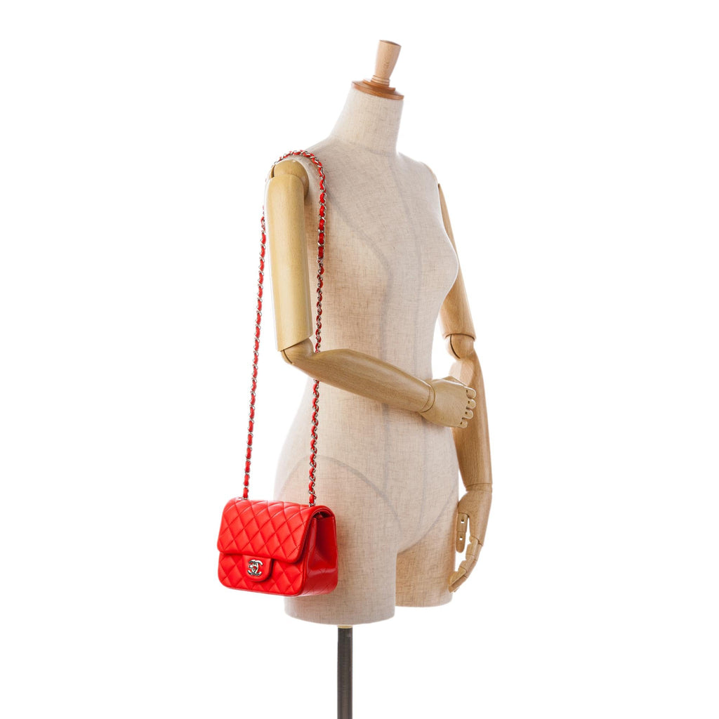 Chanel Mini Square Classic Lambskin Single Flap