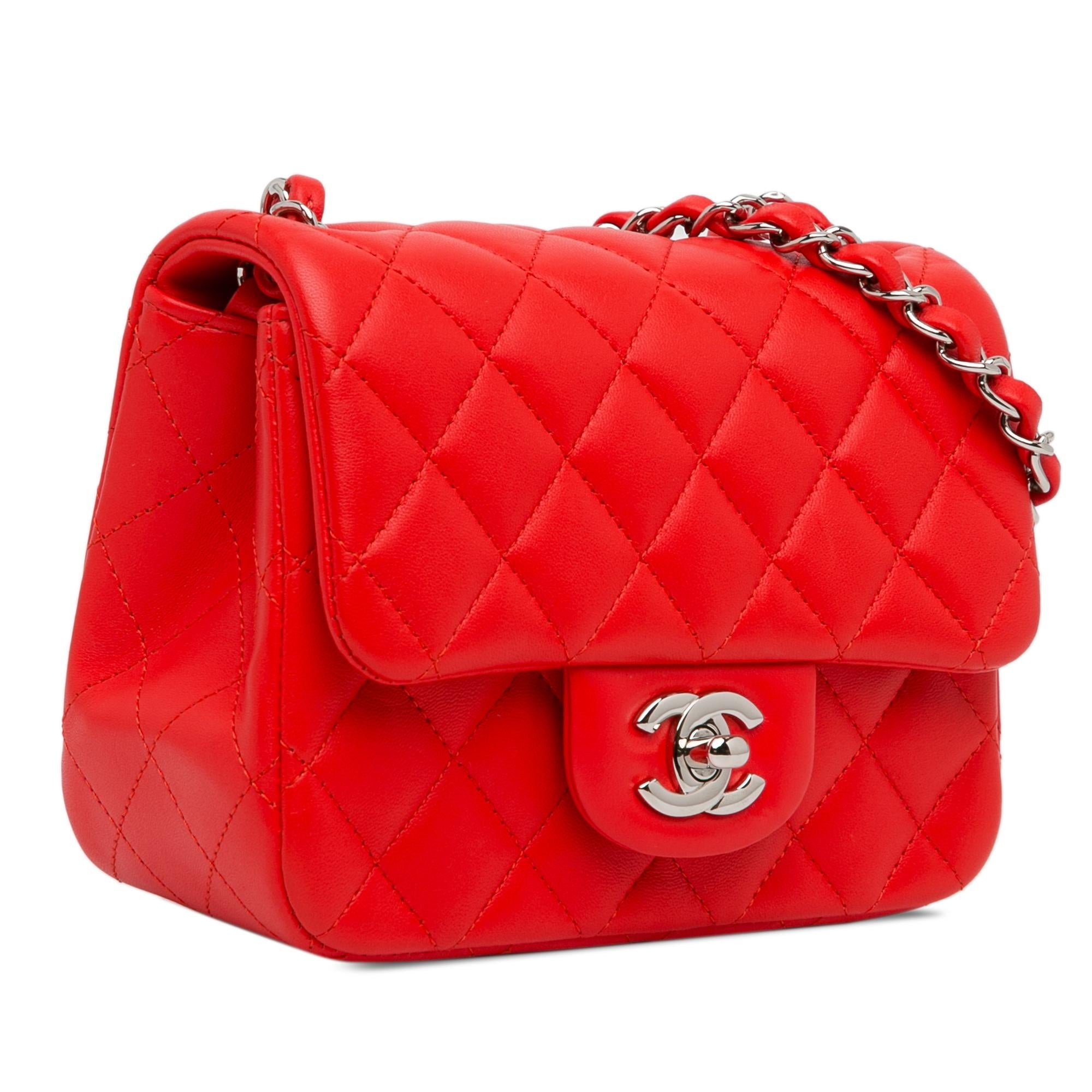 Chanel Mini Square Classic Lambskin Single Flap