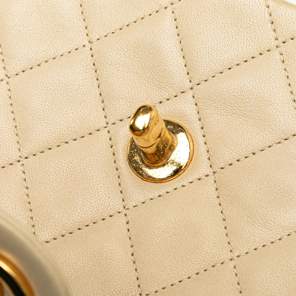Chanel Mini Square Classic Lambskin Single Flap (SHG-bqoEbP)