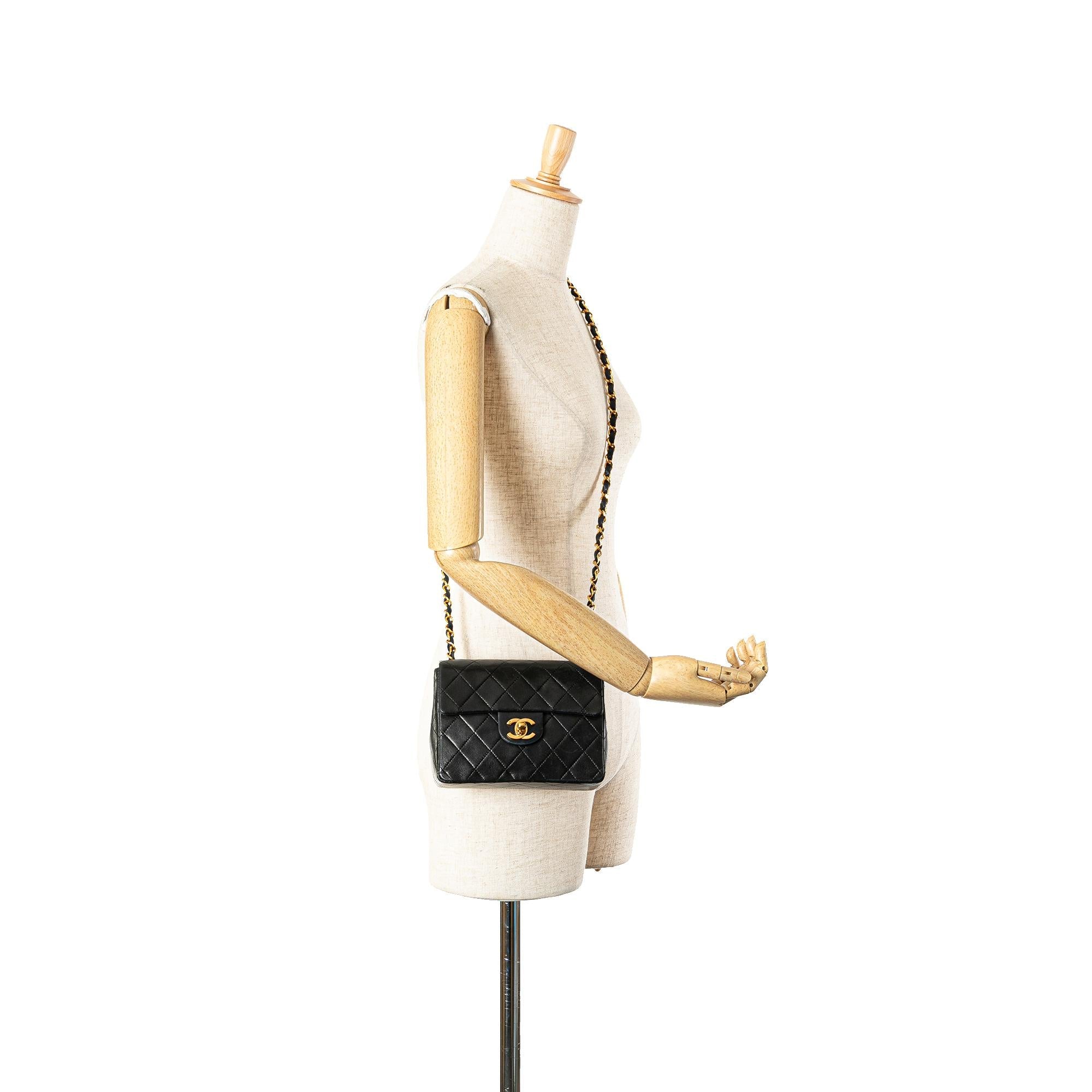 Chanel Mini Square Classic Lambskin Single Flap