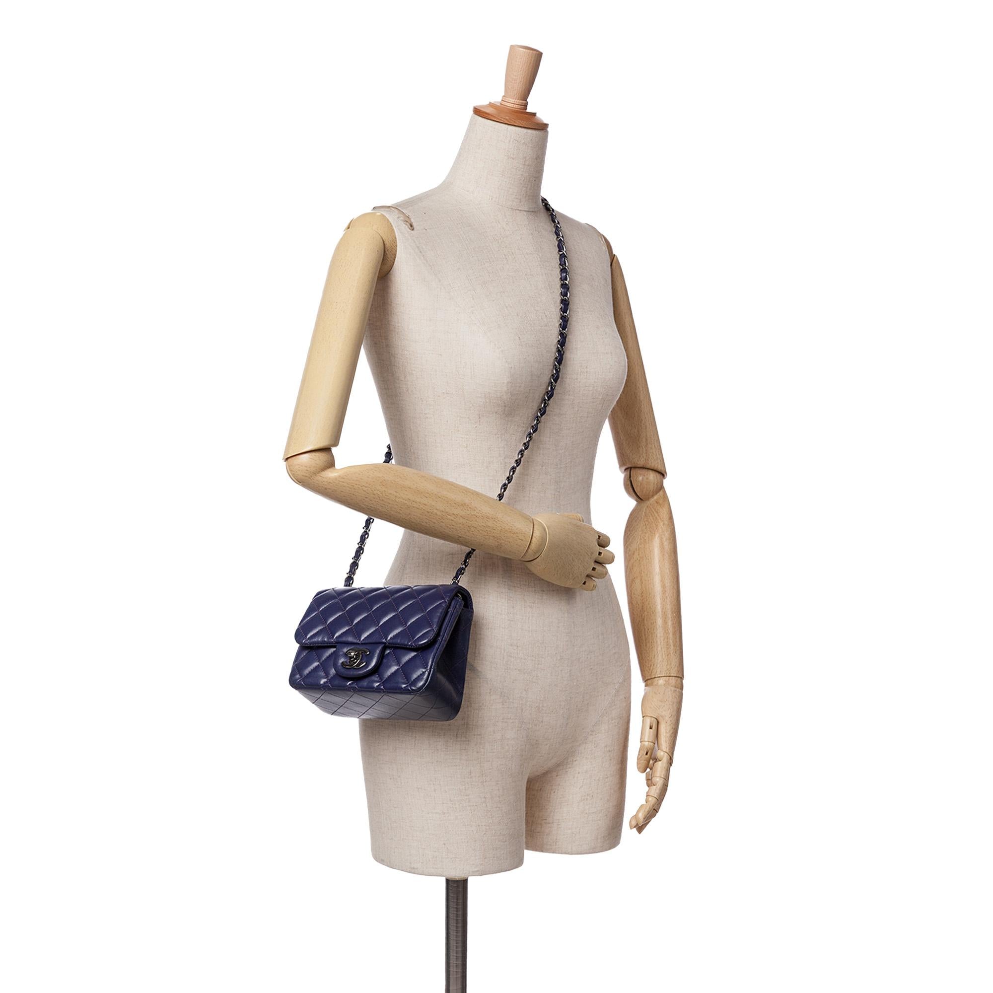 Chanel Mini Square Classic Lambskin Single Flap