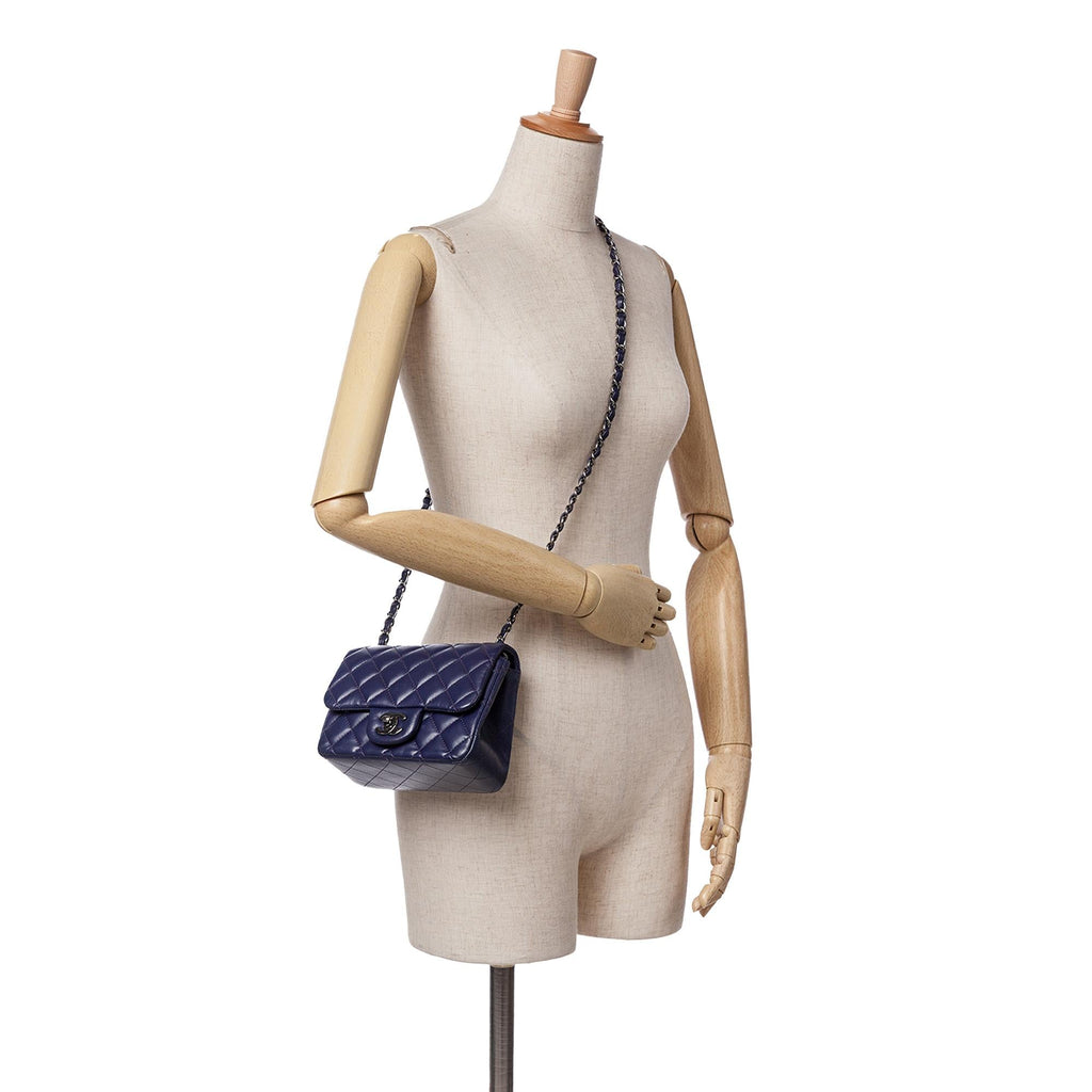 Chanel Mini Square Classic Lambskin Single Flap