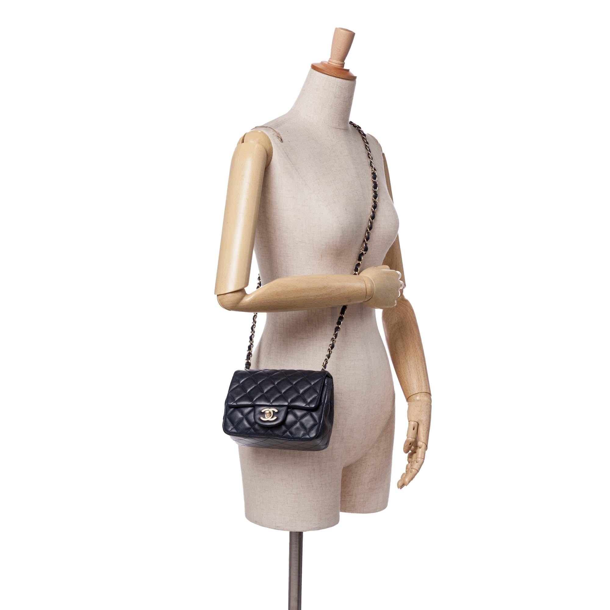 Chanel Mini Square Classic Lambskin Single Flap