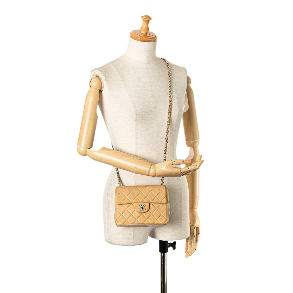 Chanel Mini Square Classic Lambskin Single Flap