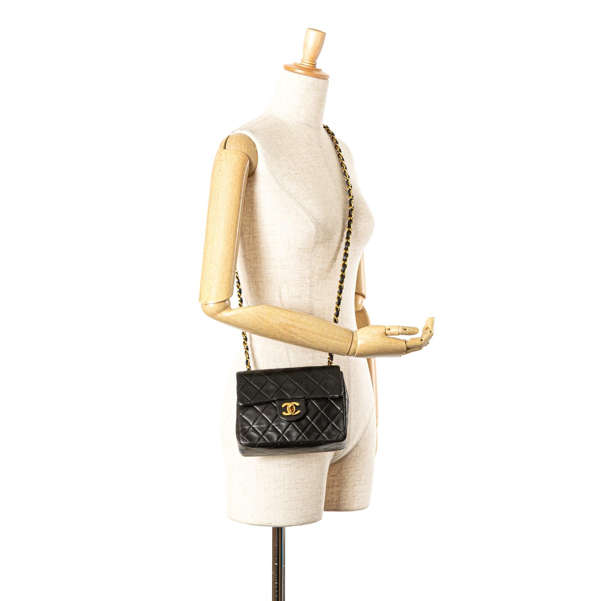 Chanel Mini Square Classic Lambskin Single Flap