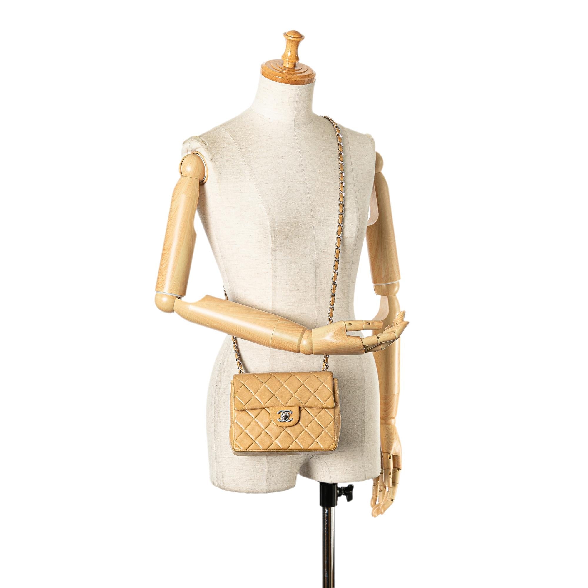 Chanel Mini Square Classic Lambskin Single Flap