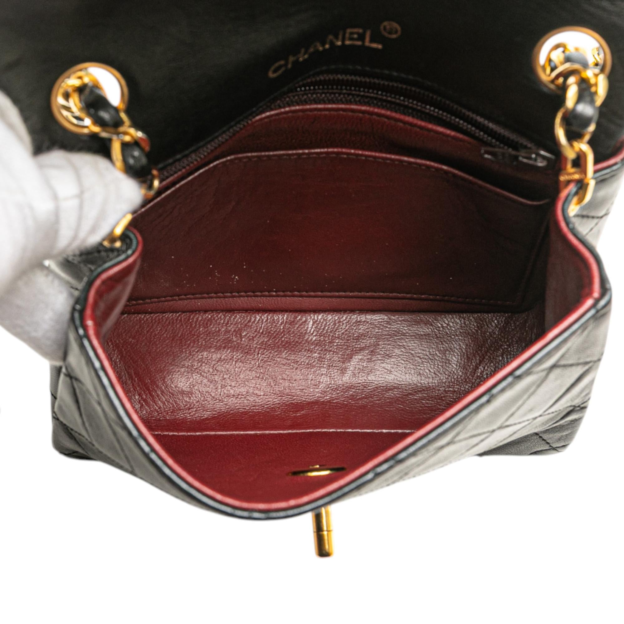 Chanel Mini Square Classic Lambskin Single Flap