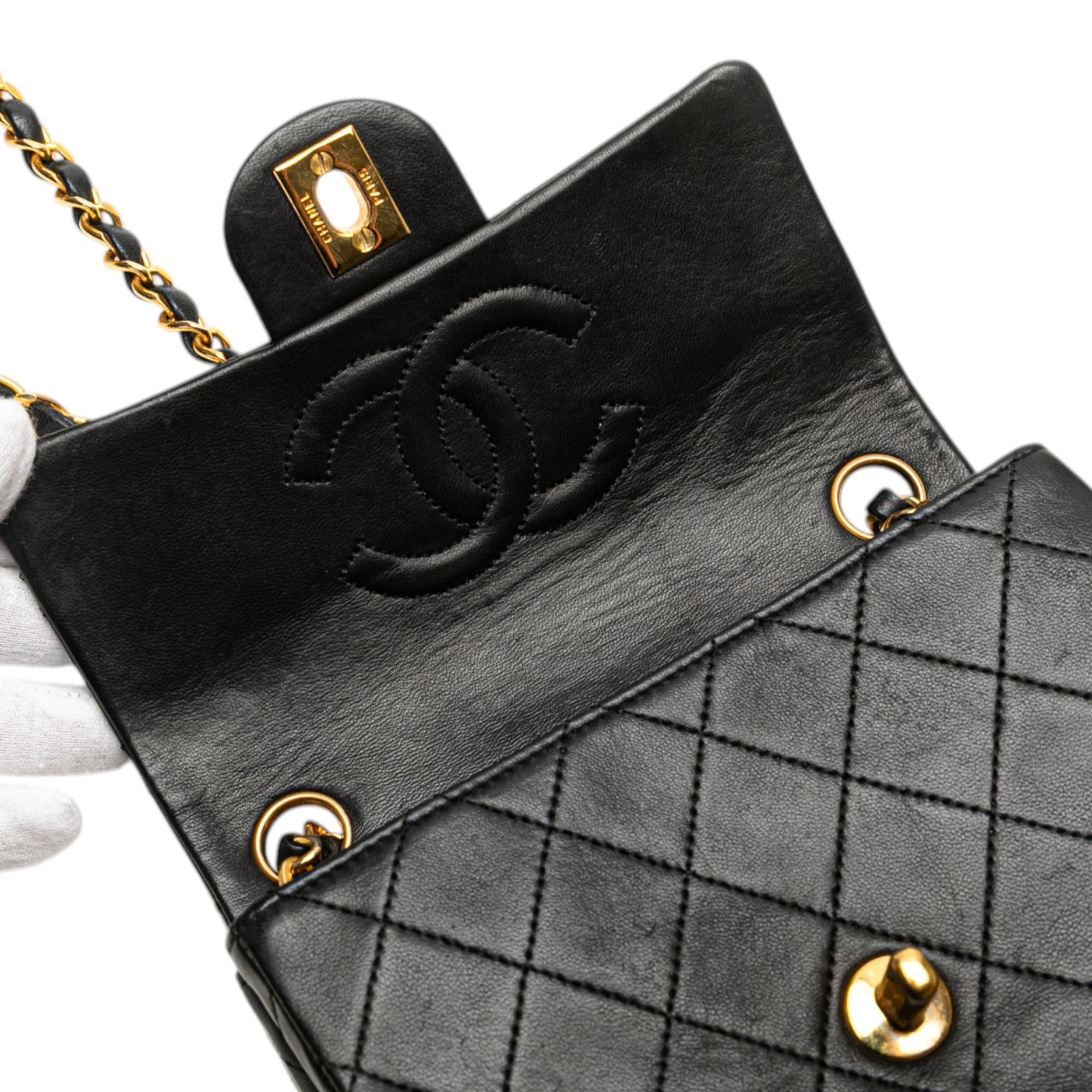 Chanel Mini Square Classic Lambskin Single Flap