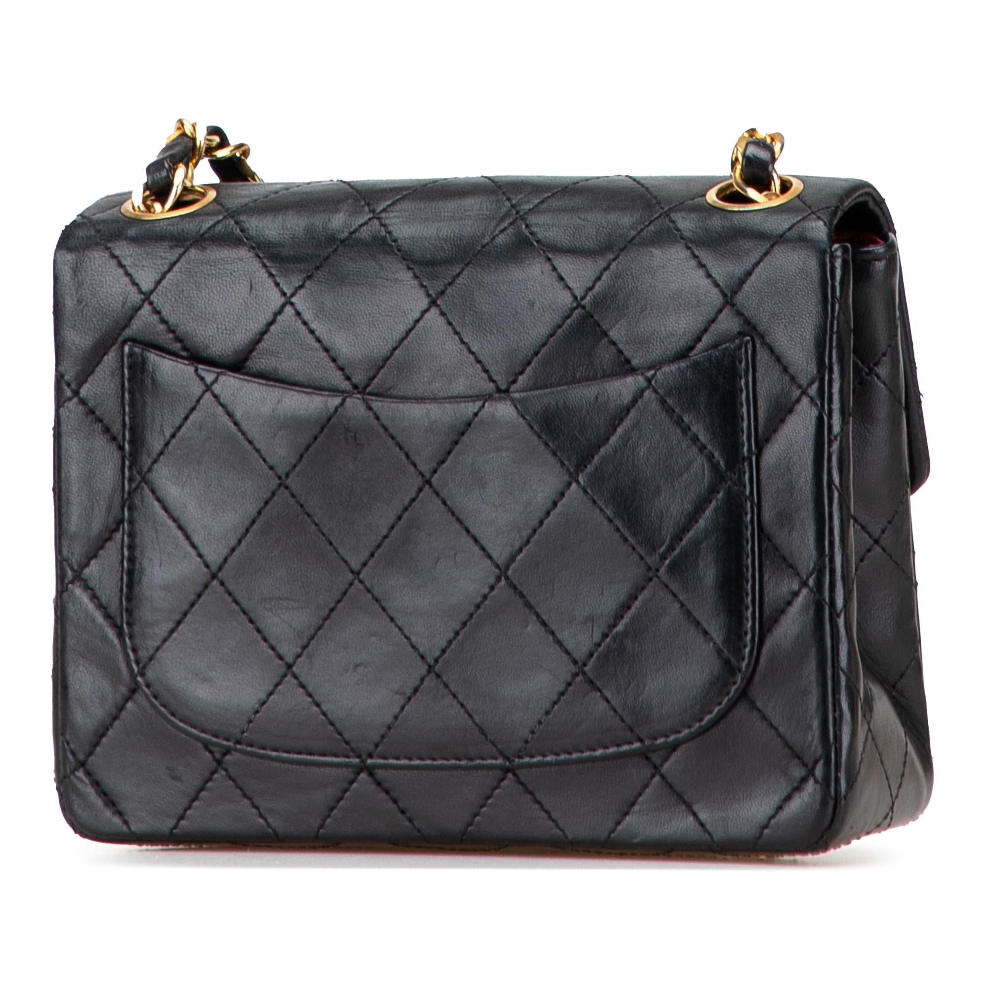 Chanel Mini Square Classic Lambskin Single Flap