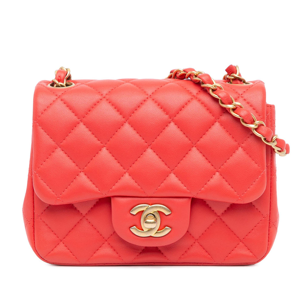 Chanel Mini Square Classic Lambskin Single Flap