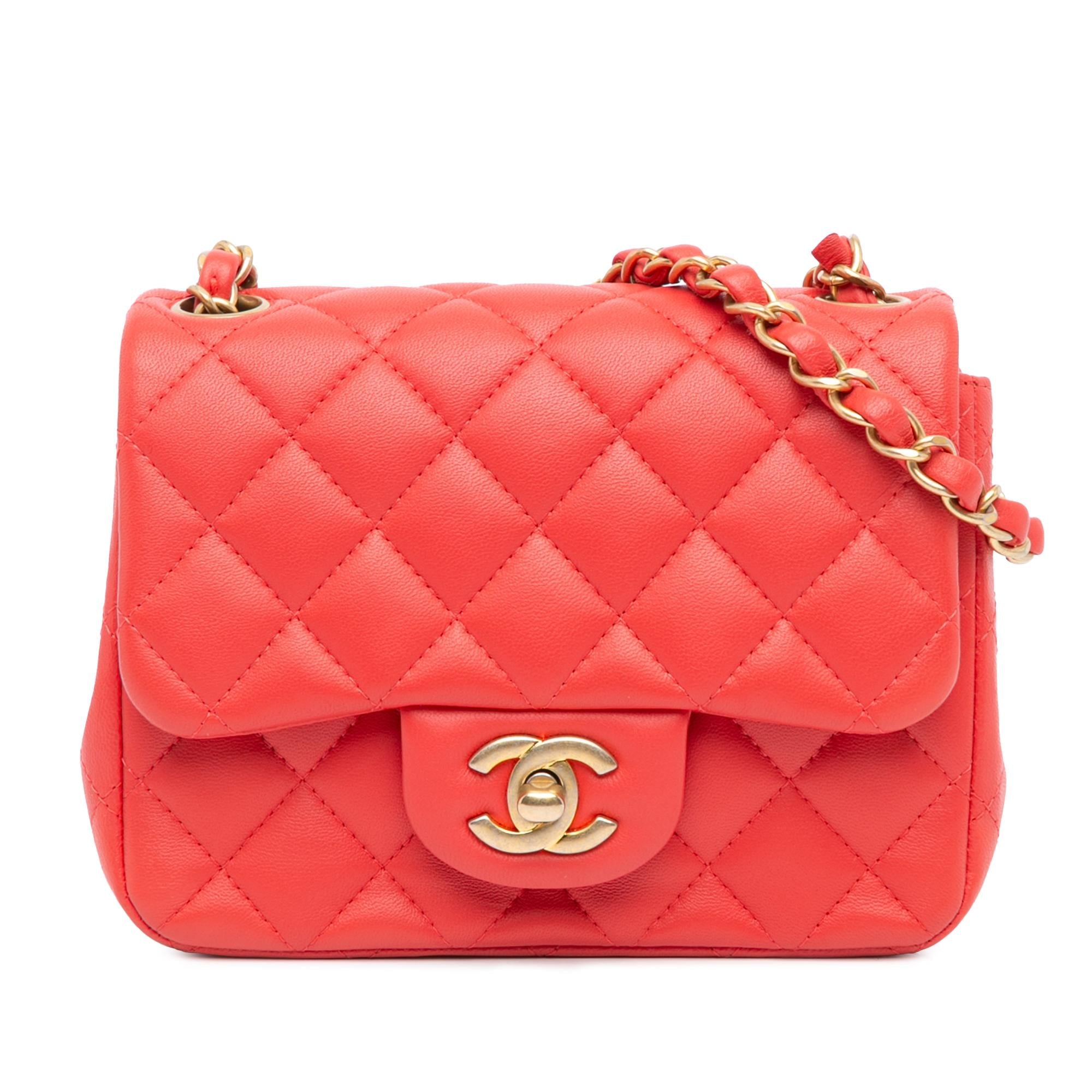 Chanel Mini Square Classic Lambskin Single Flap