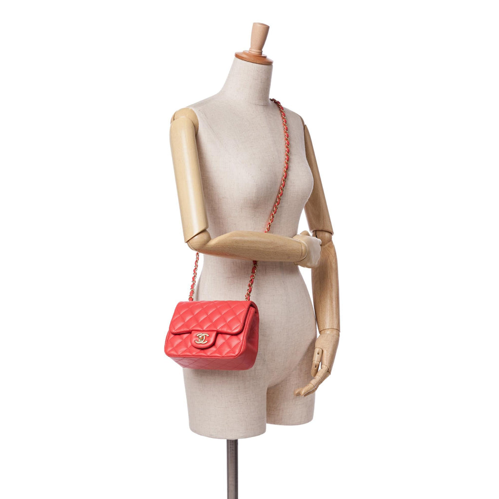 Chanel Mini Square Classic Lambskin Single Flap