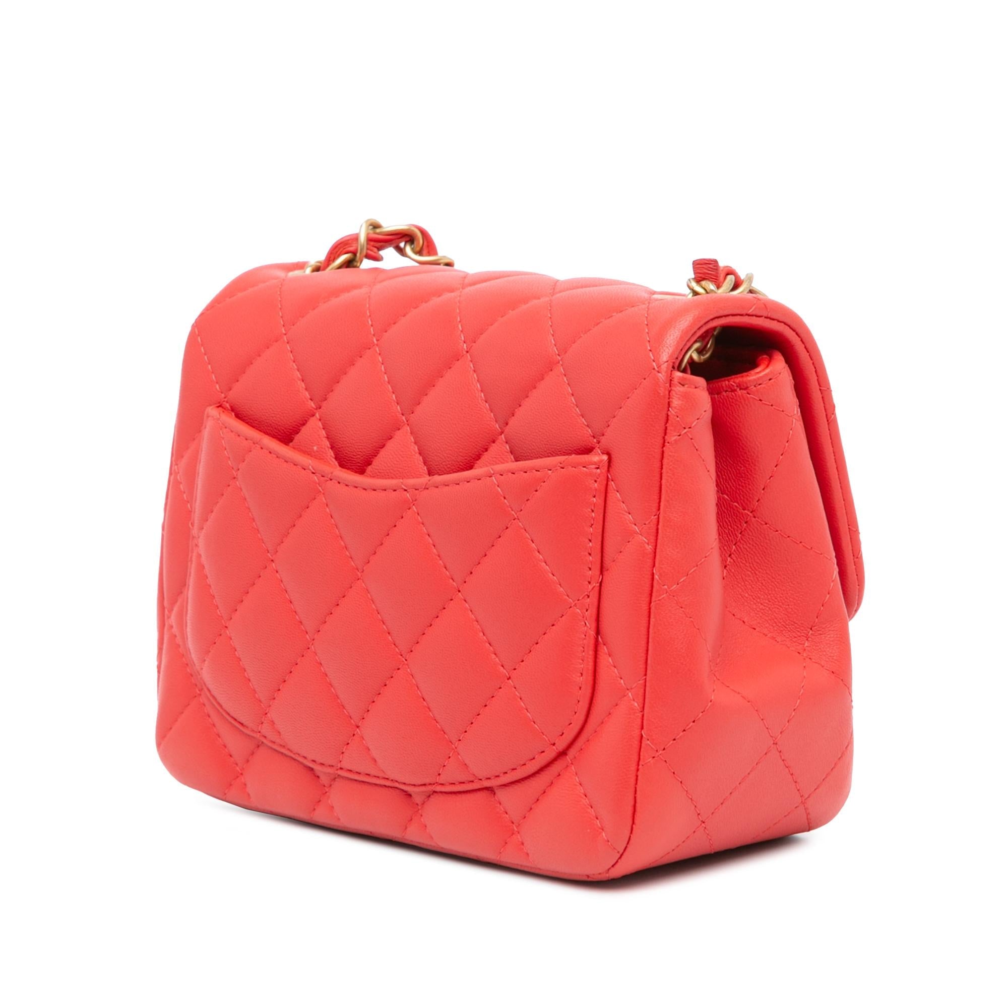 Chanel Mini Square Classic Lambskin Single Flap