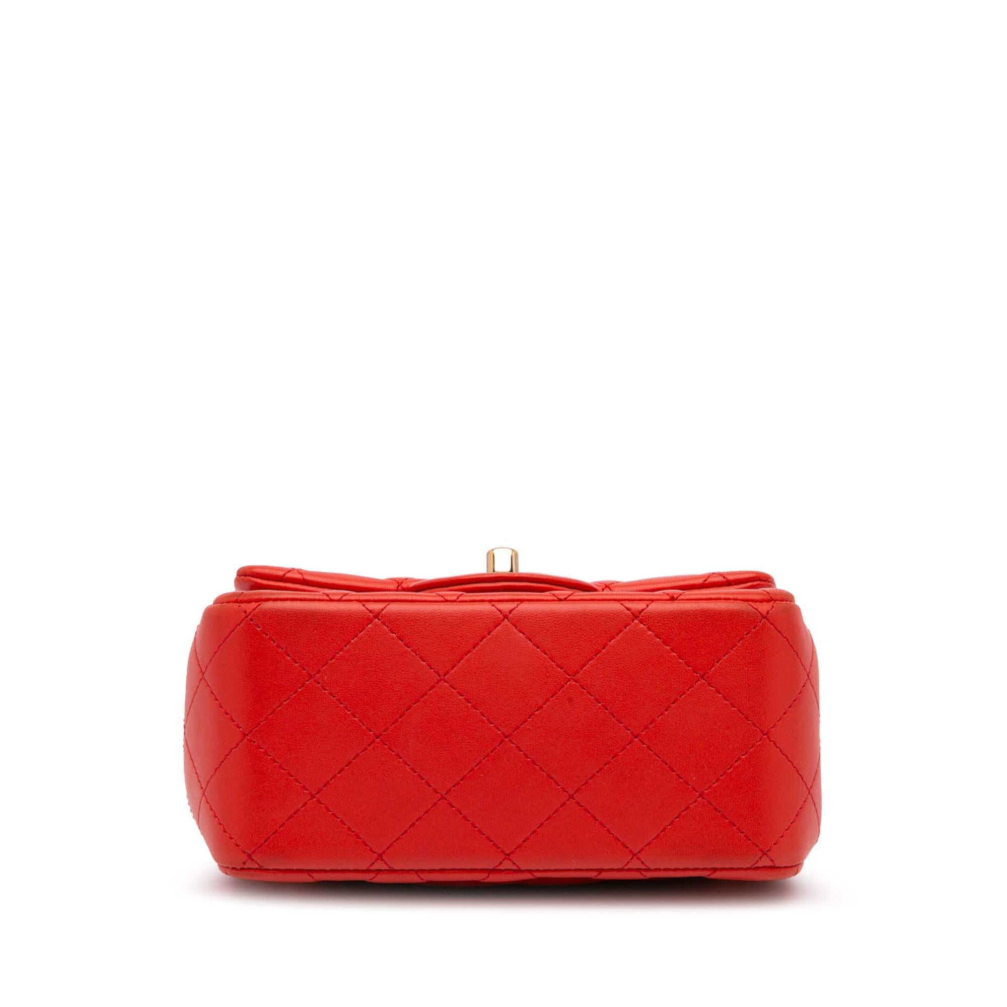 Chanel Mini Square Classic Lambskin Single Flap