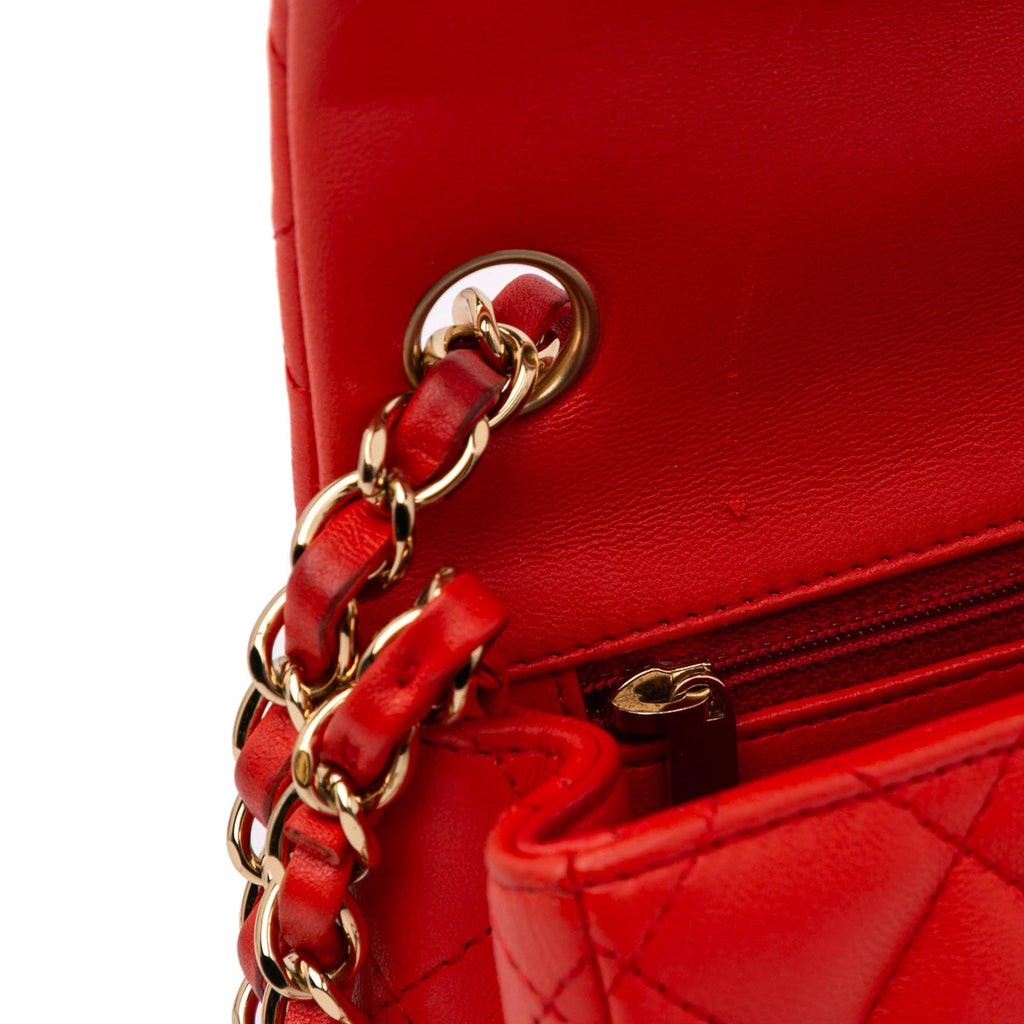 Chanel Mini Square Classic Lambskin Single Flap