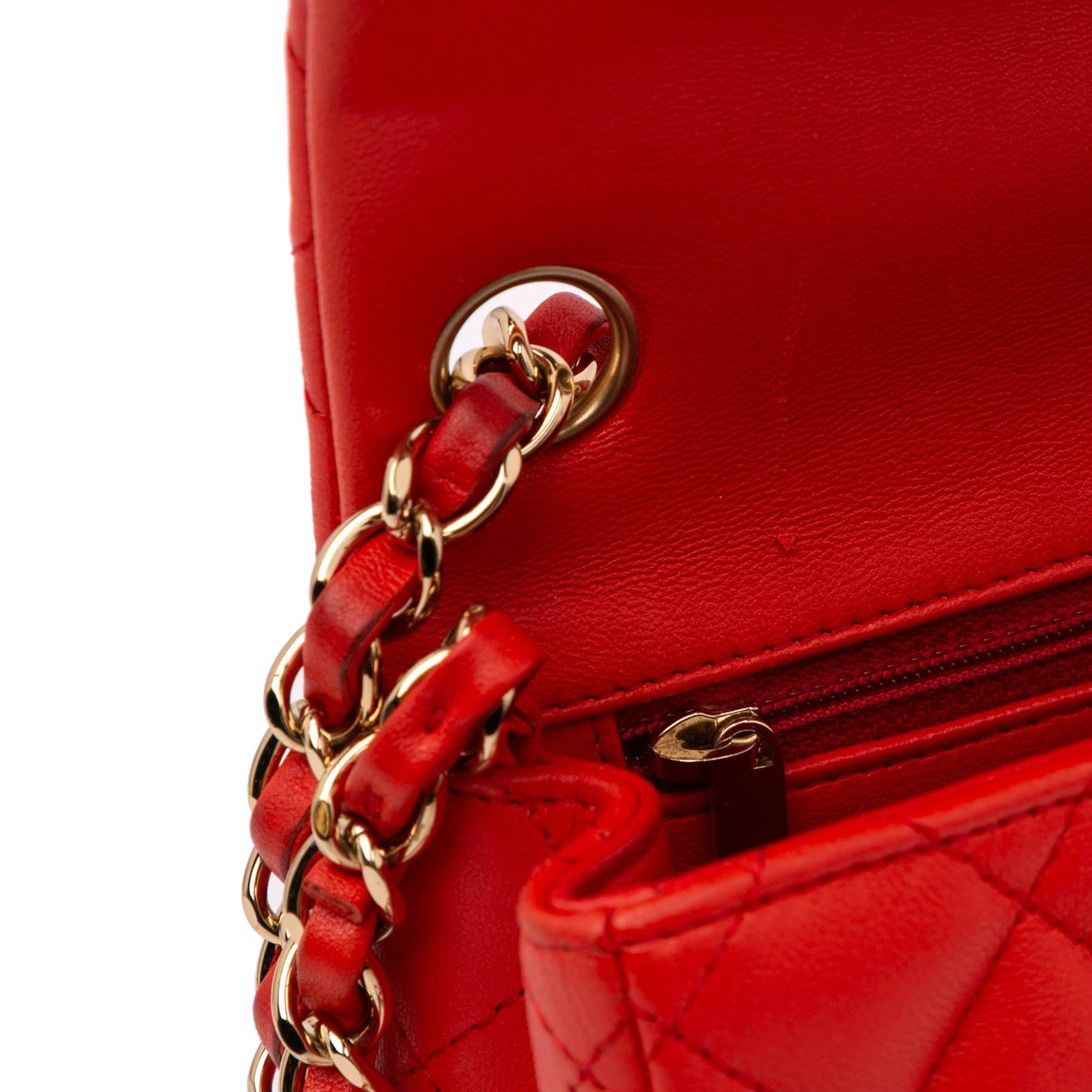 Chanel Mini Square Classic Lambskin Single Flap