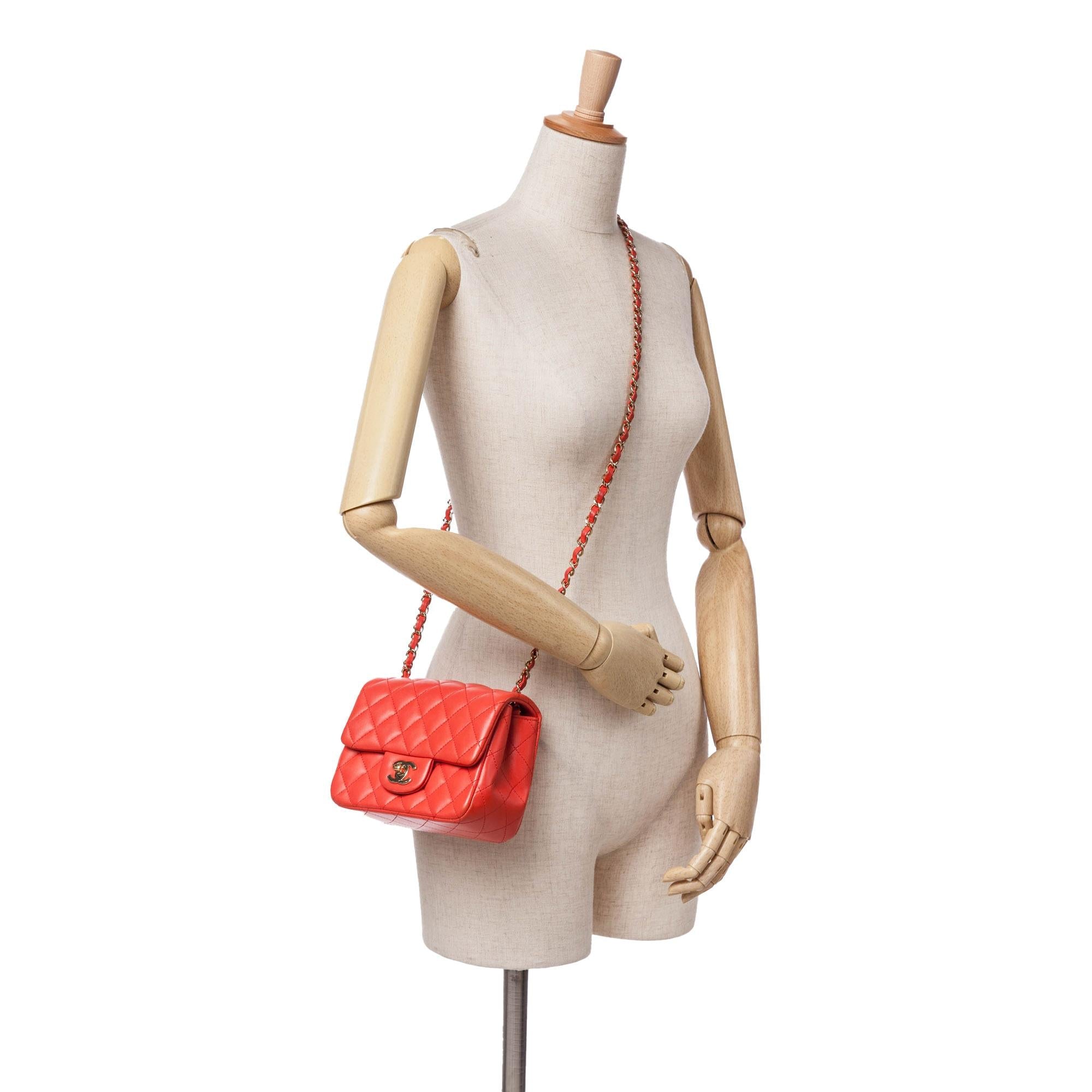 Chanel Mini Square Classic Lambskin Single Flap