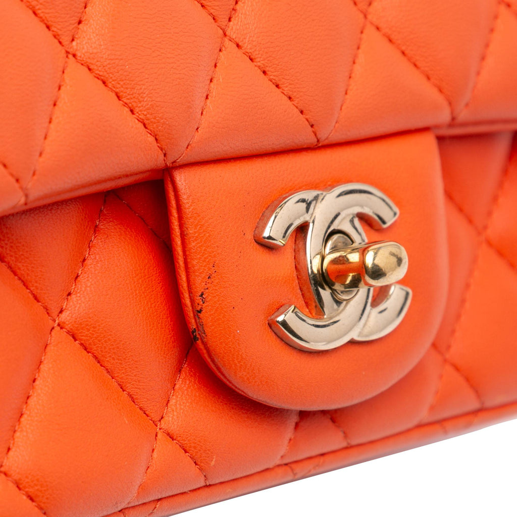 Chanel Mini Square Classic Lambskin Single Flap