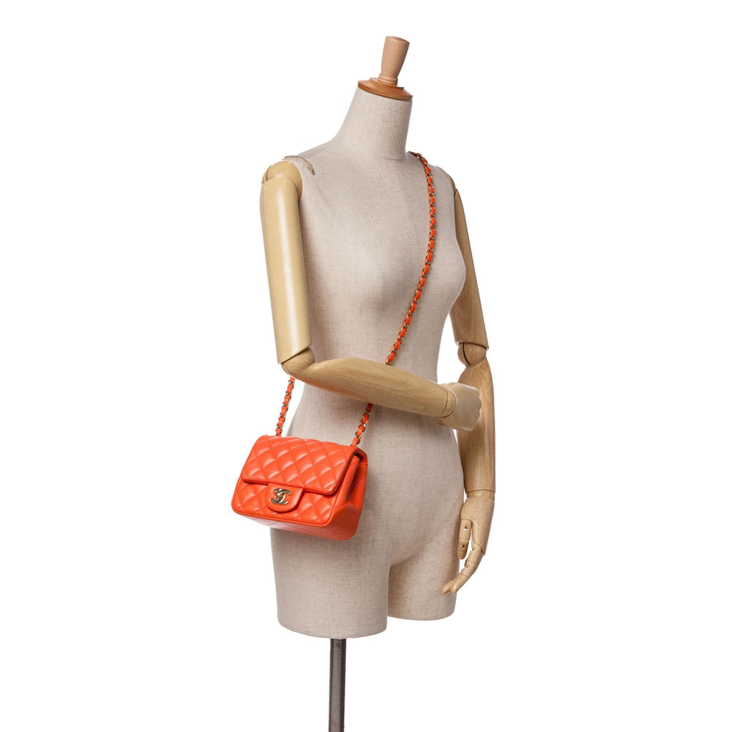 Chanel Mini Square Classic Lambskin Single Flap