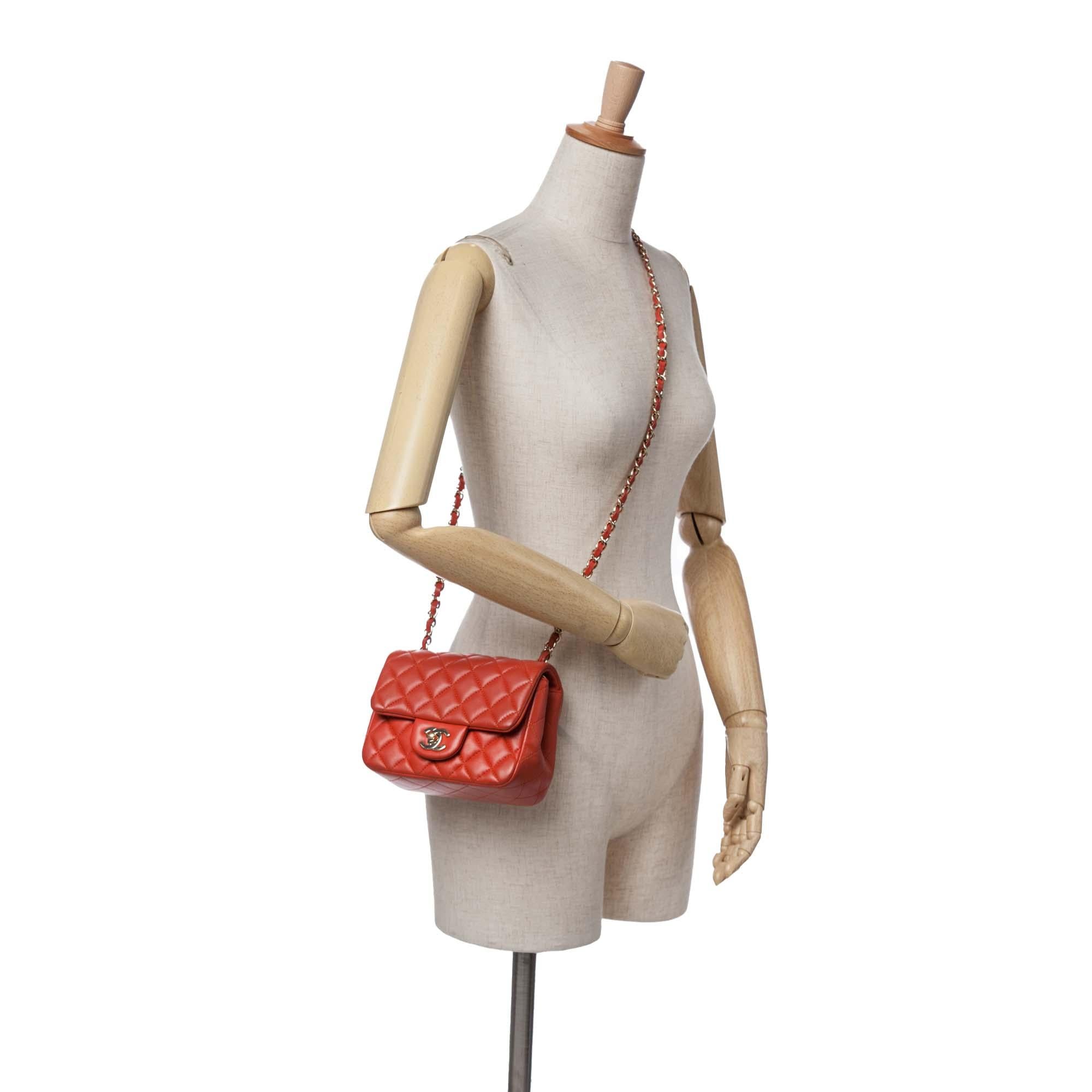 Chanel Mini Square Classic Lambskin Single Flap