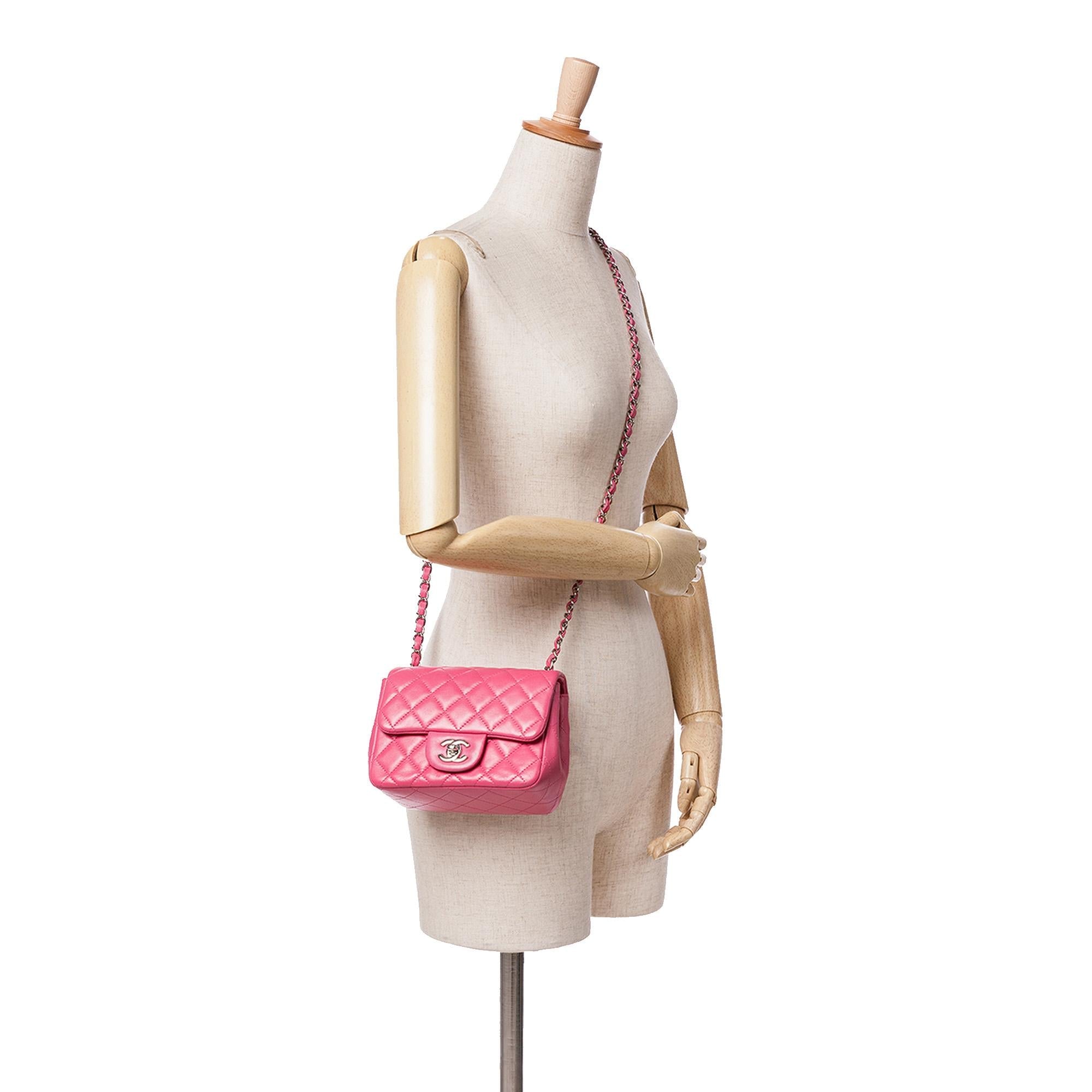 Chanel Mini Square Classic Lambskin Single Flap