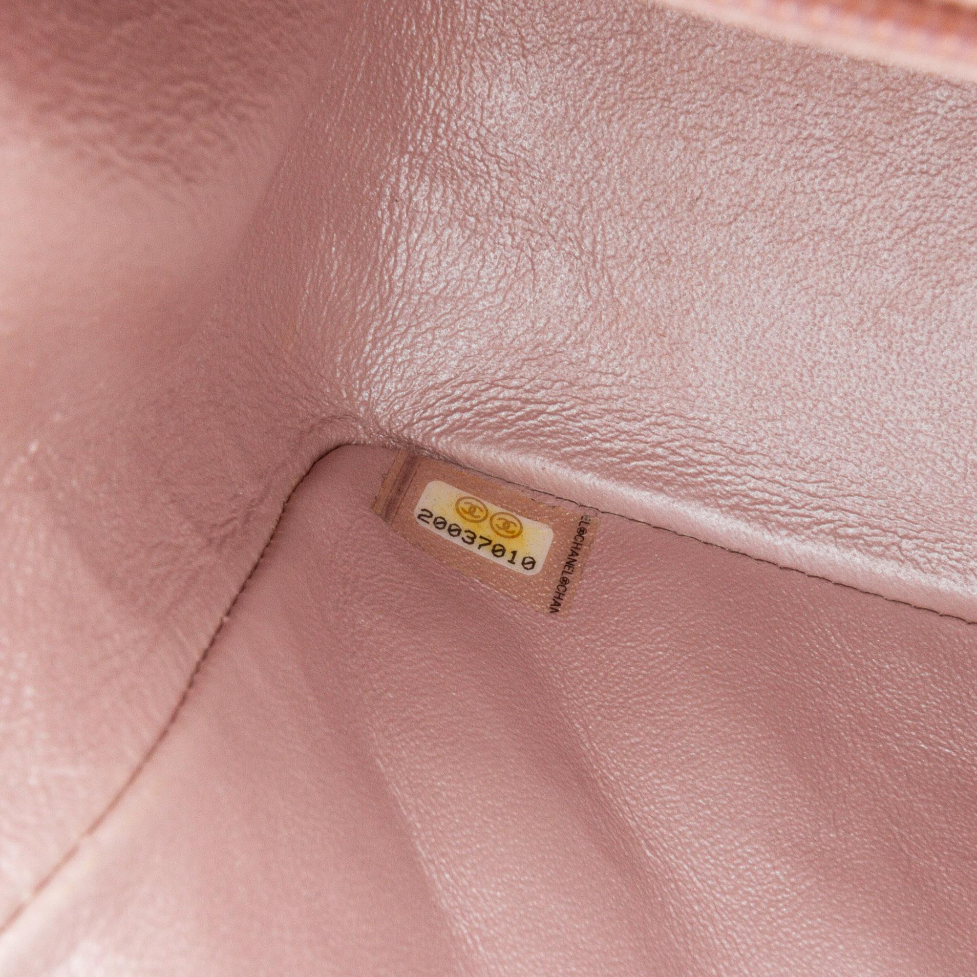 Chanel Mini Square Classic Metallic Calfskin Single Flap