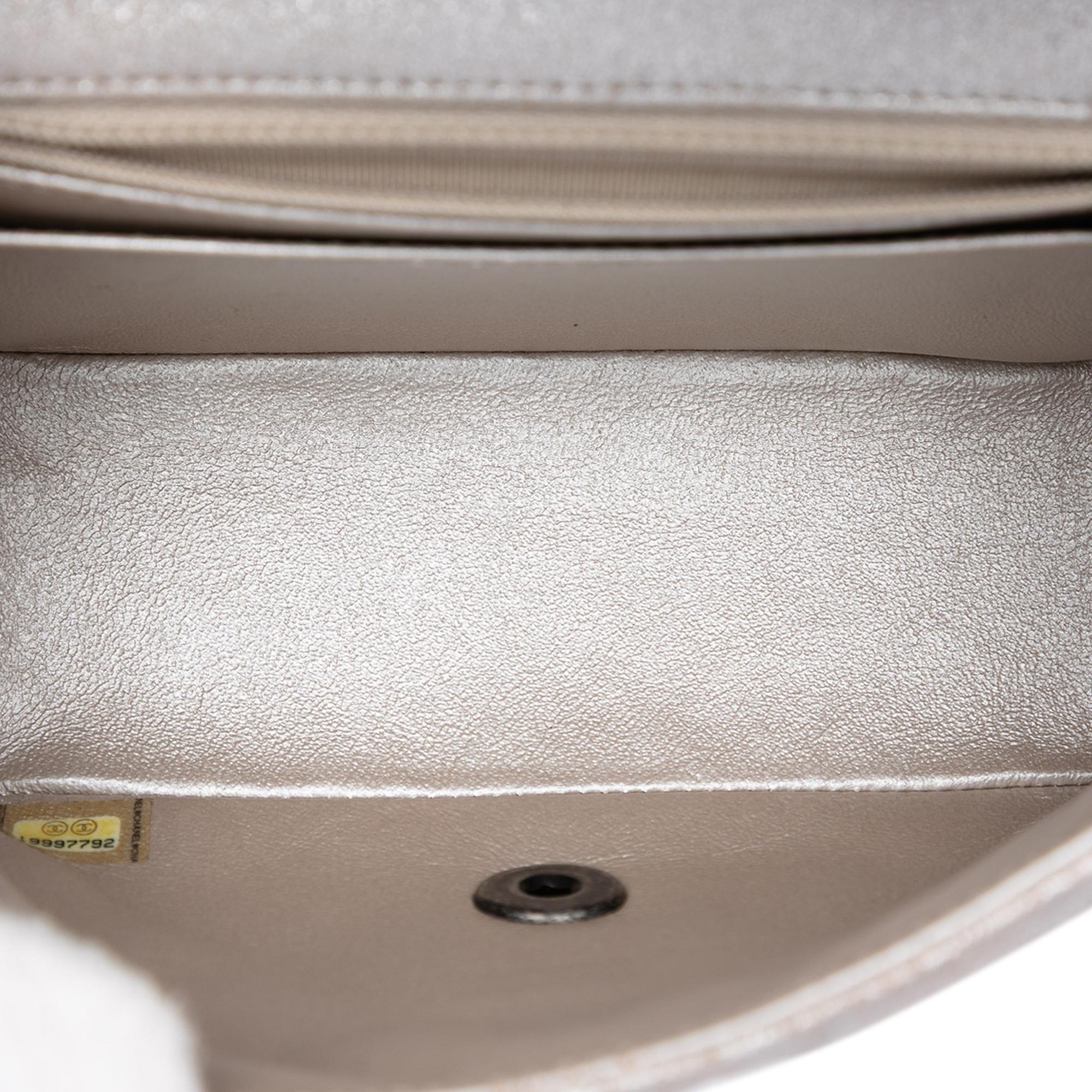 Chanel Mini Square Classic Metallic Lambskin Single Flap