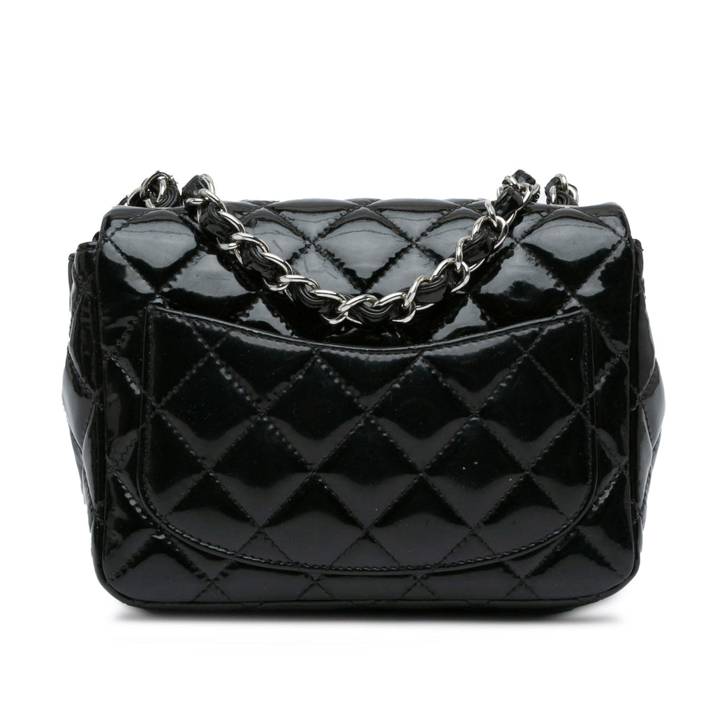 Chanel Mini Square Classic Patent Single Flap (SHG-vfasYd)