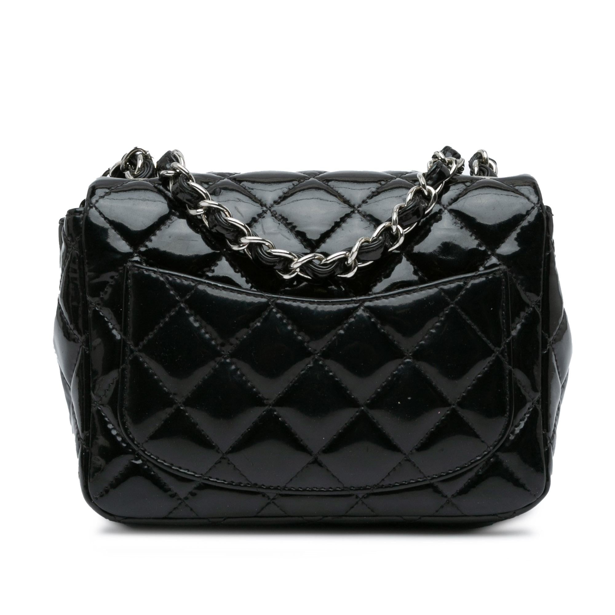 Chanel Mini Square Classic Patent Single Flap (SHG-vfasYd)
