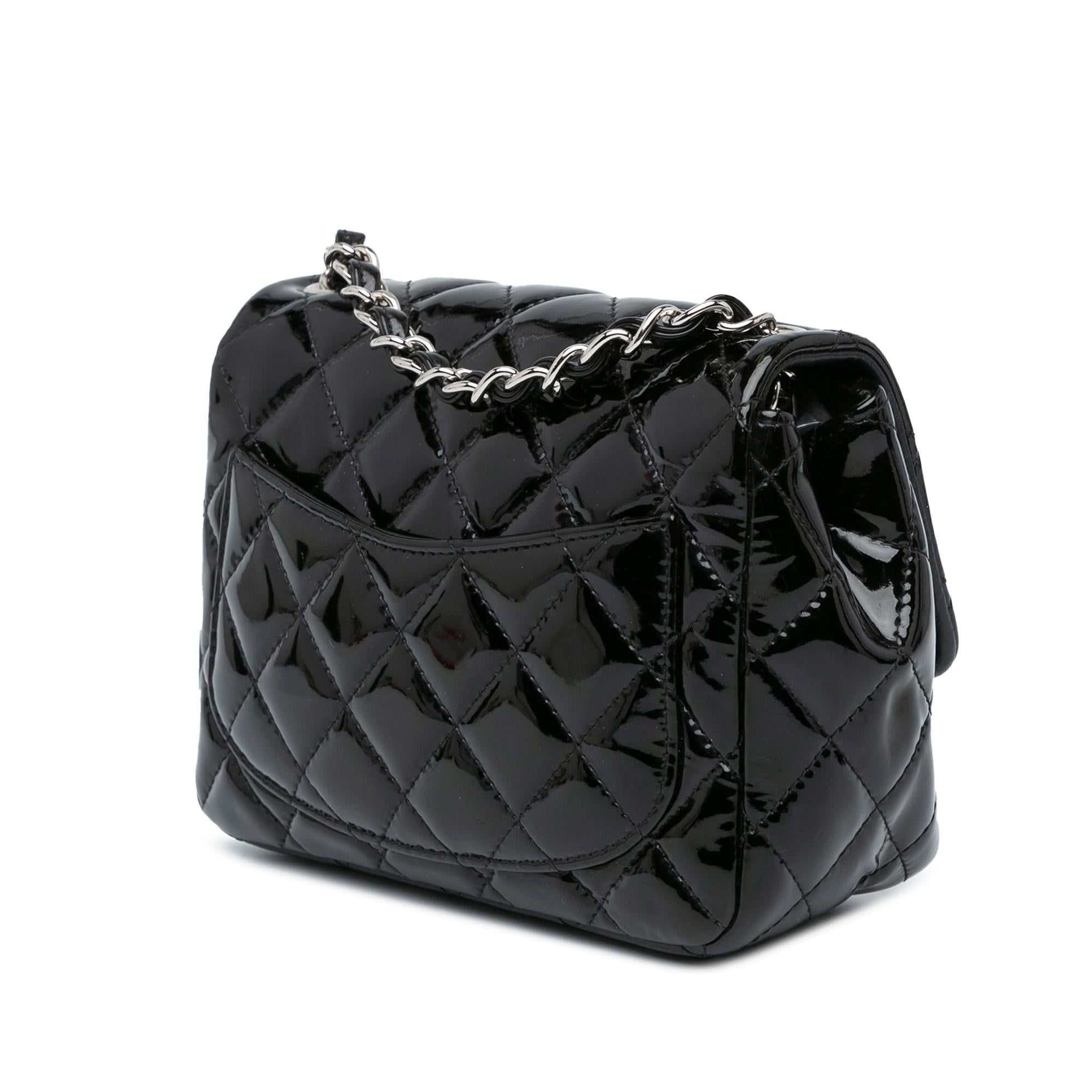 Chanel Mini Square Classic Patent Single Flap (SHG-0hjZ92)