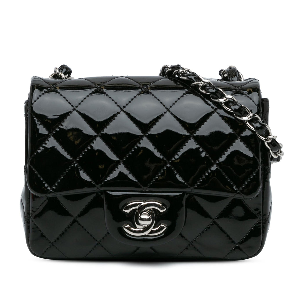 Chanel Mini Square Classic Patent Single Flap